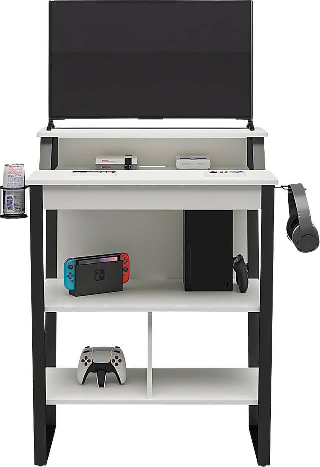Virmar White Gaming Desk - Thumbnail - Image 4