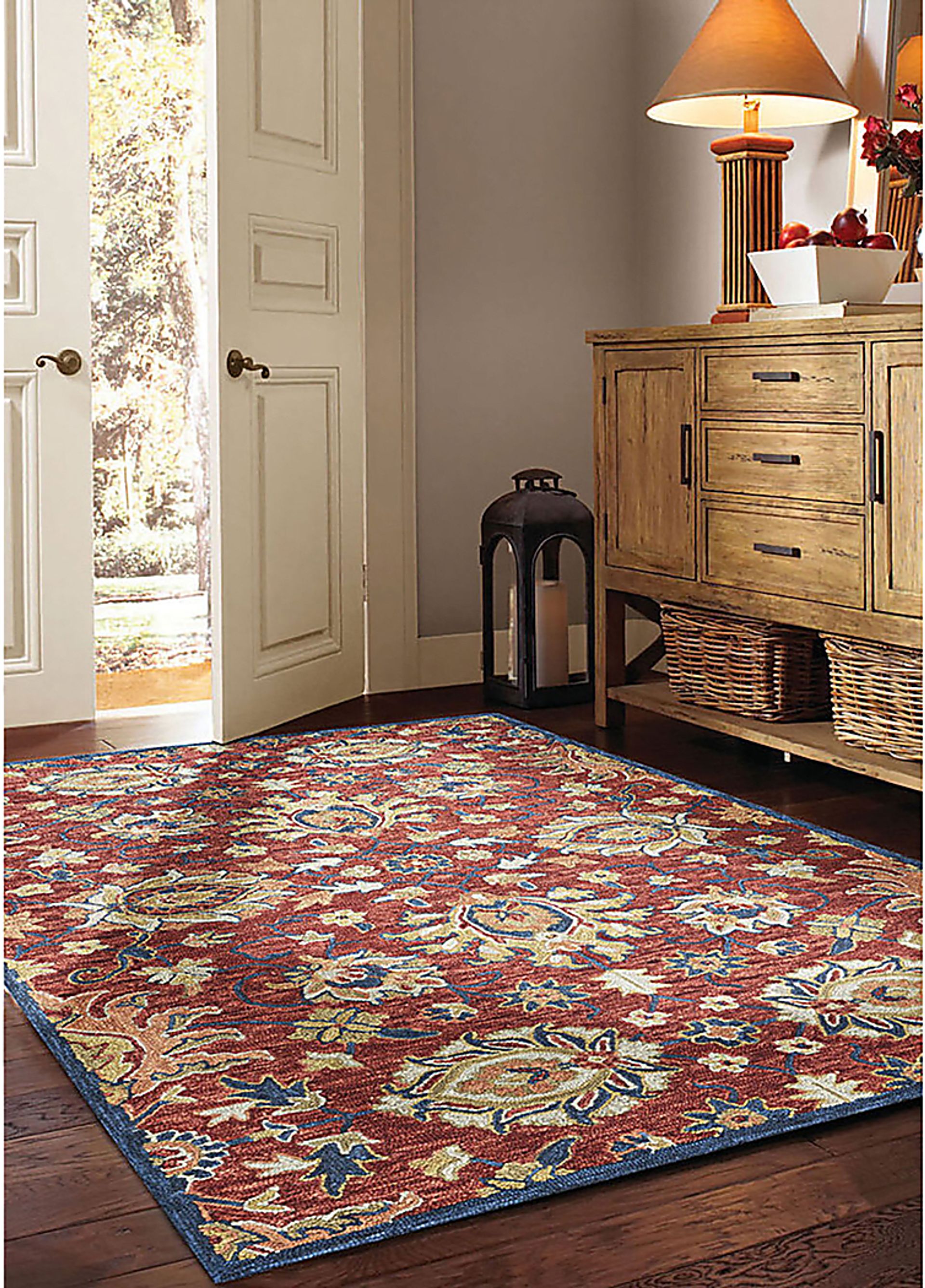 Virsend Multi/Blue 5' x 8' Rug - Image 2
