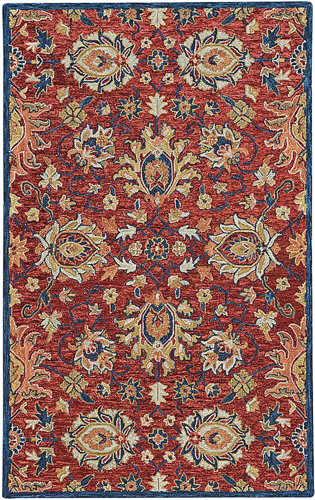 Virsend Multi/Blue 5' x 8' Rug - Thumbnail - Image 1