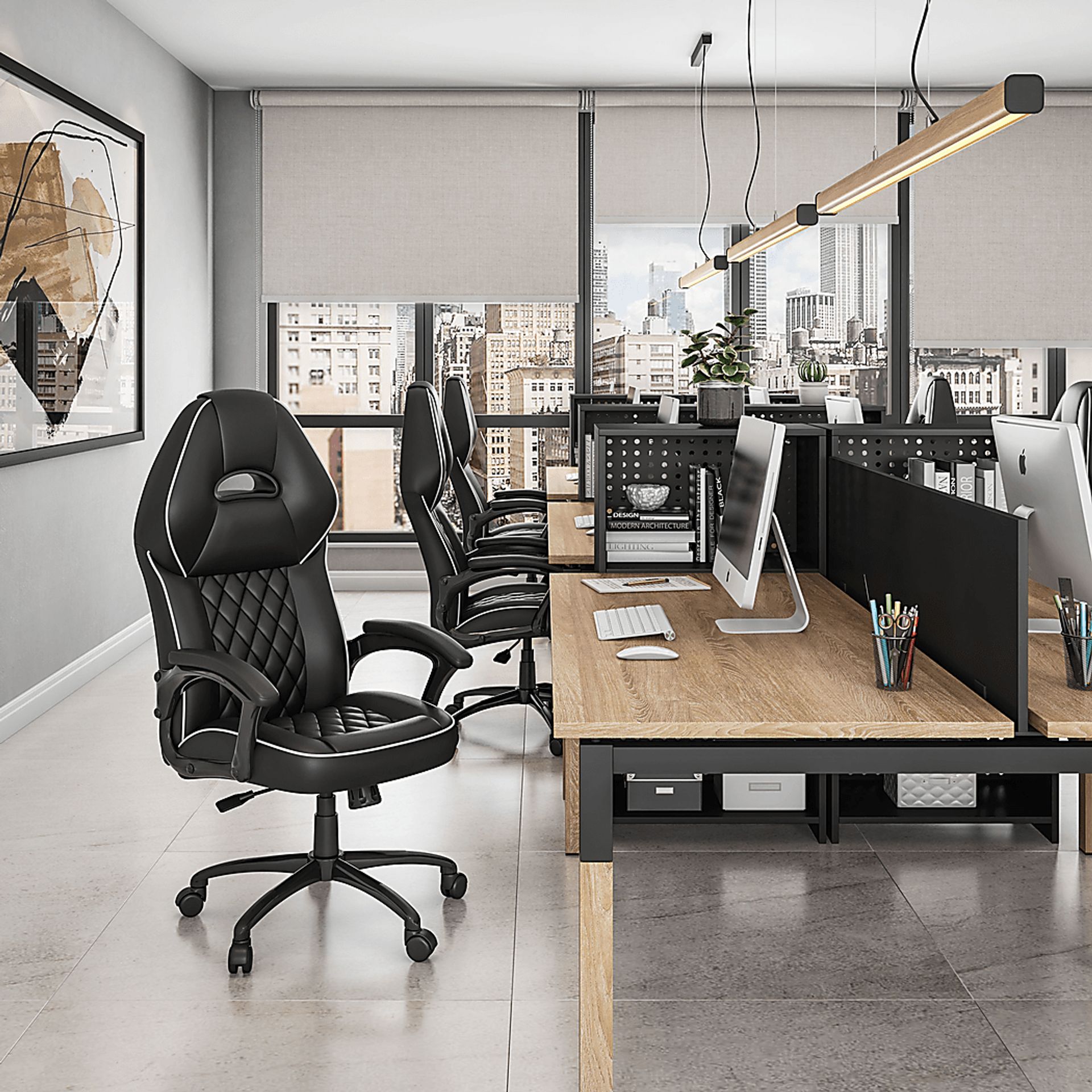 Virsor Black Office Chair - Image 2