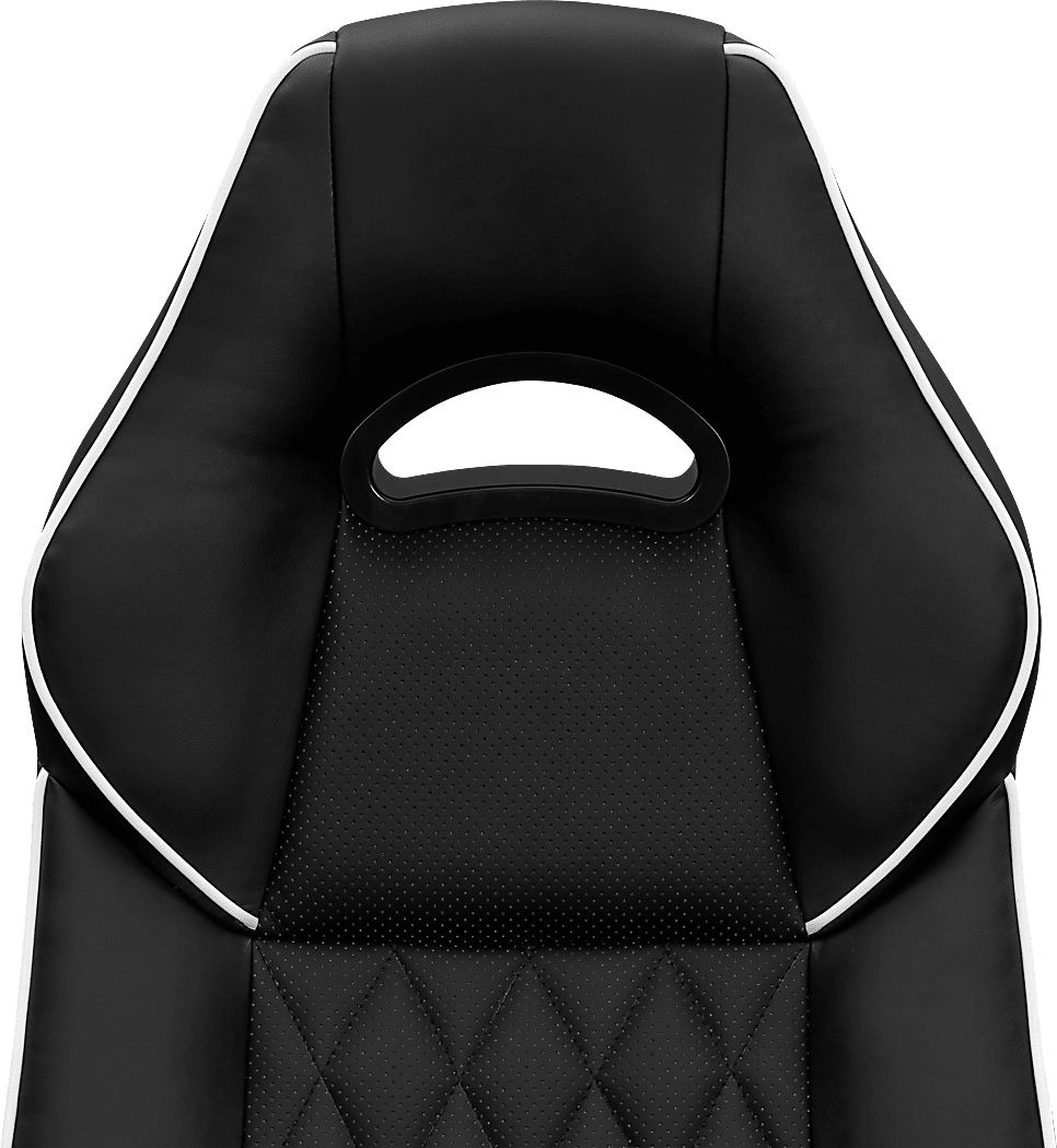 Virsor Black Office Chair - Thumbnail 2