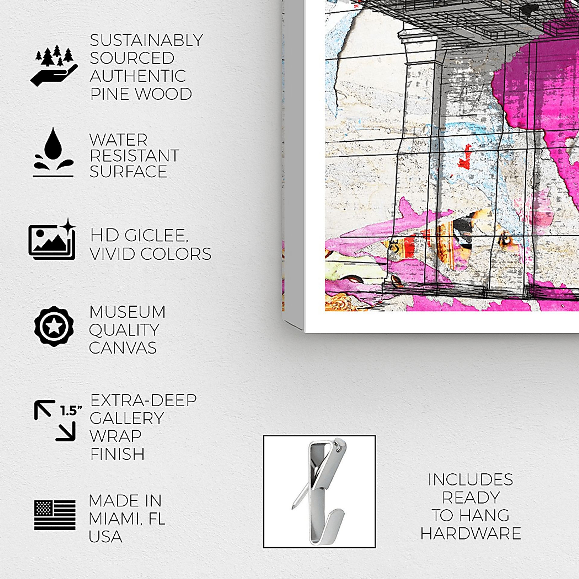 Visionary Glimpse White Artwork - Image 3