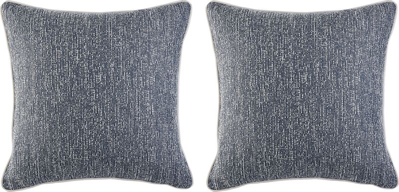 Vista Slate Slate Blue Indoor/Outdoor Accent Pillow, Set of 2