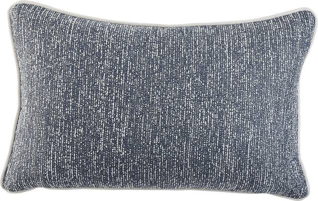 Vista Slate Slate Blue Indoor/Outdoor Kidney Pillow - Thumbnail - Image 1