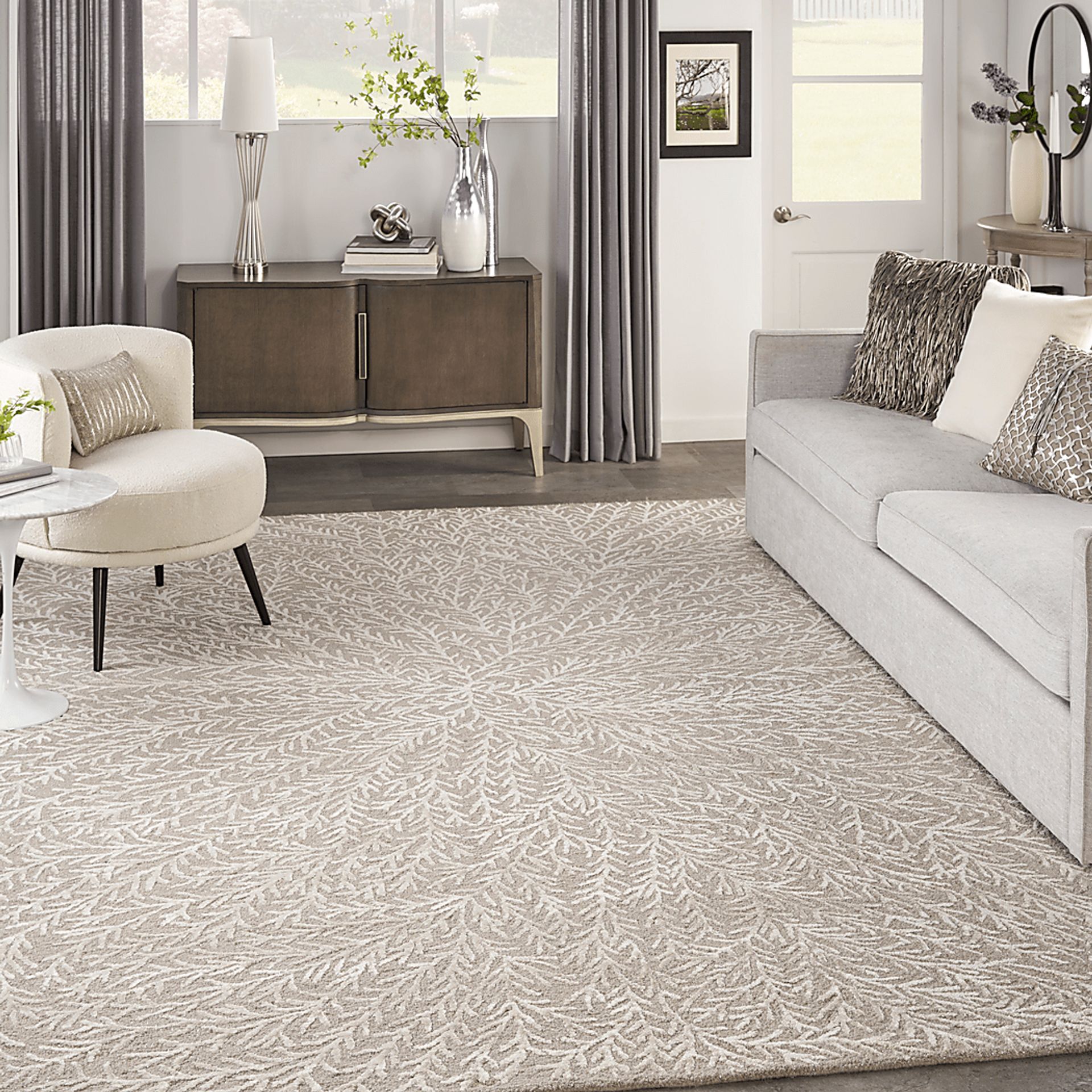 Vista Valley Taupe 5'3" x 7'3" Rug - Image 2