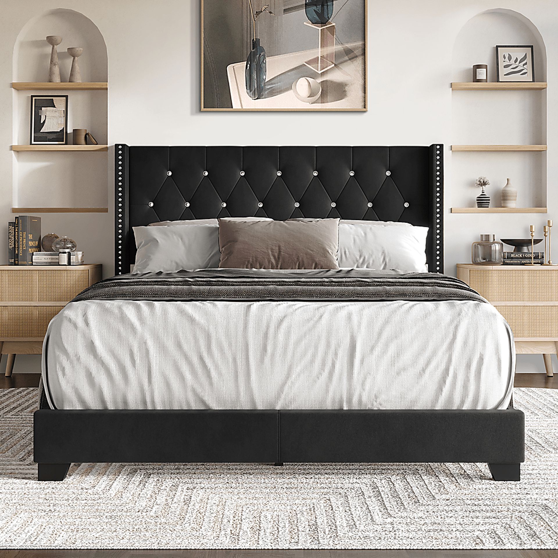 Vistalane Black Queen Bed - Image 2