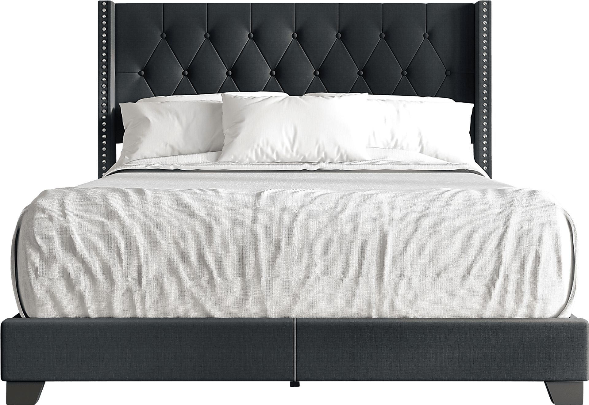 Vistalane Dark Gray Twin Bed - Image 4