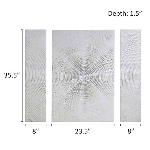 Vistarow Silver Wall Decor, Set of 3 - Thumbnail - Image 8