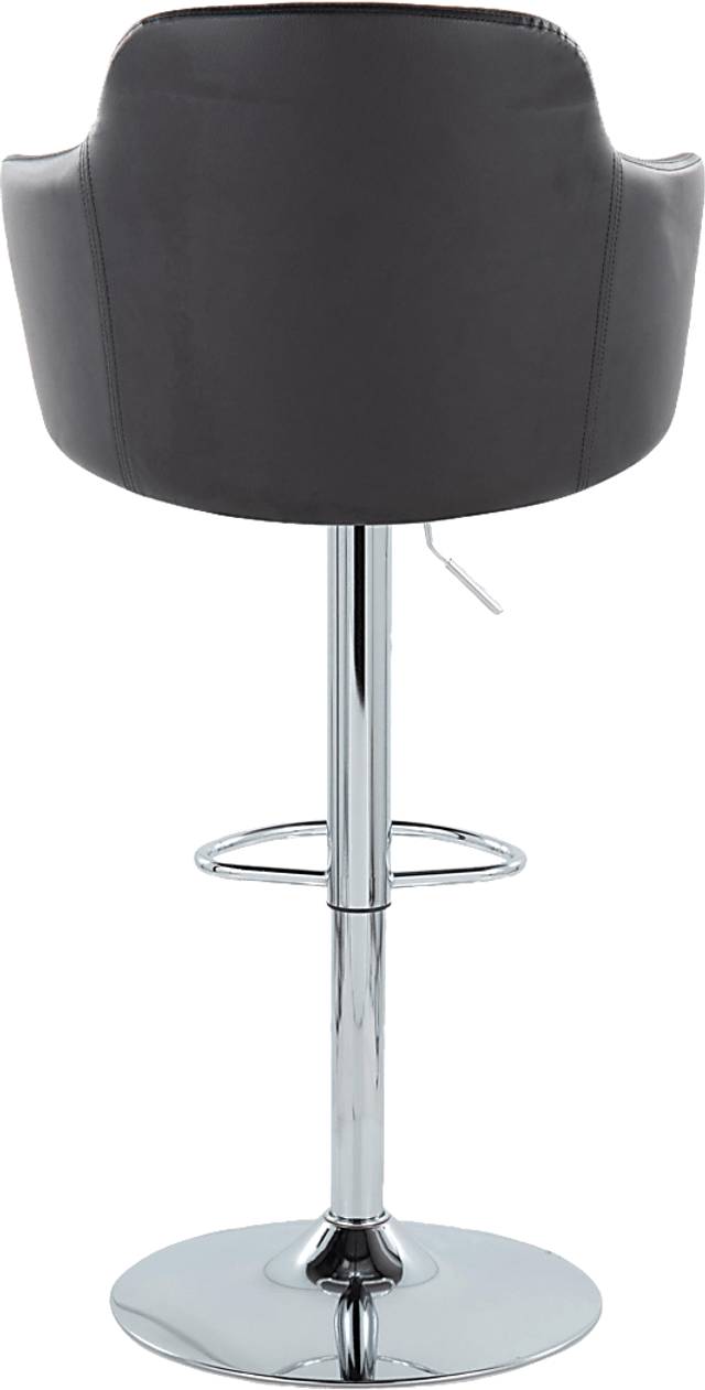 Vitadale II Black Adjustable Barstool, Set of 2 - Thumbnail - Image 7