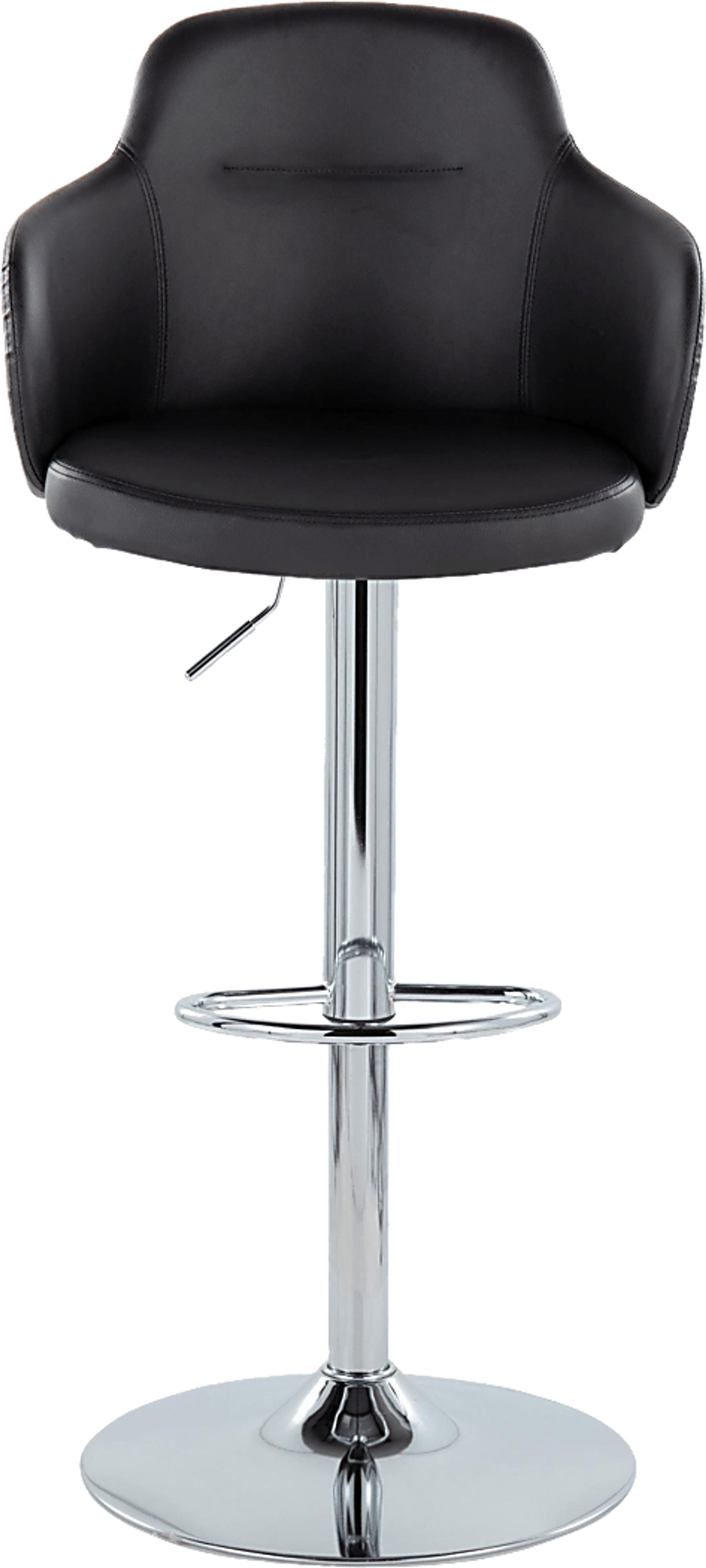 Vitadale II Black Adjustable Barstool, Set of 2 - Image 8