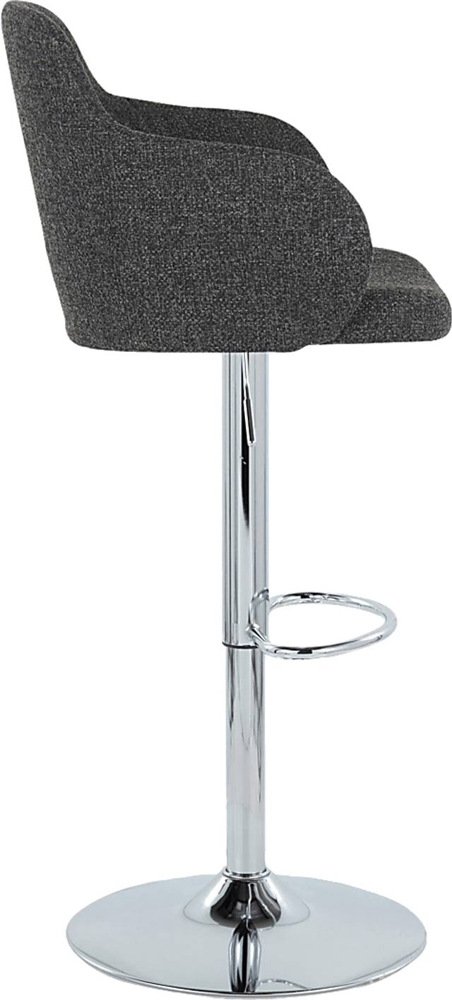 Vitadale II Dark Gray Adjustable Barstool, Set of 2 - Thumbnail - Image 5