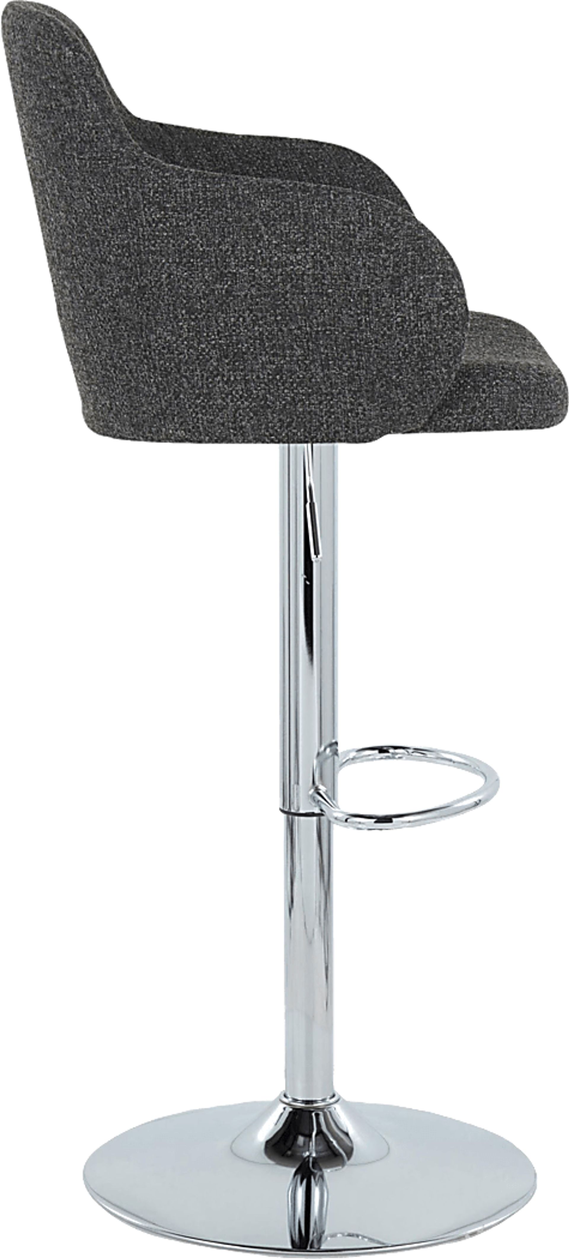 Vitadale II Dark Gray Adjustable Barstool, Set of 2 - Image 5