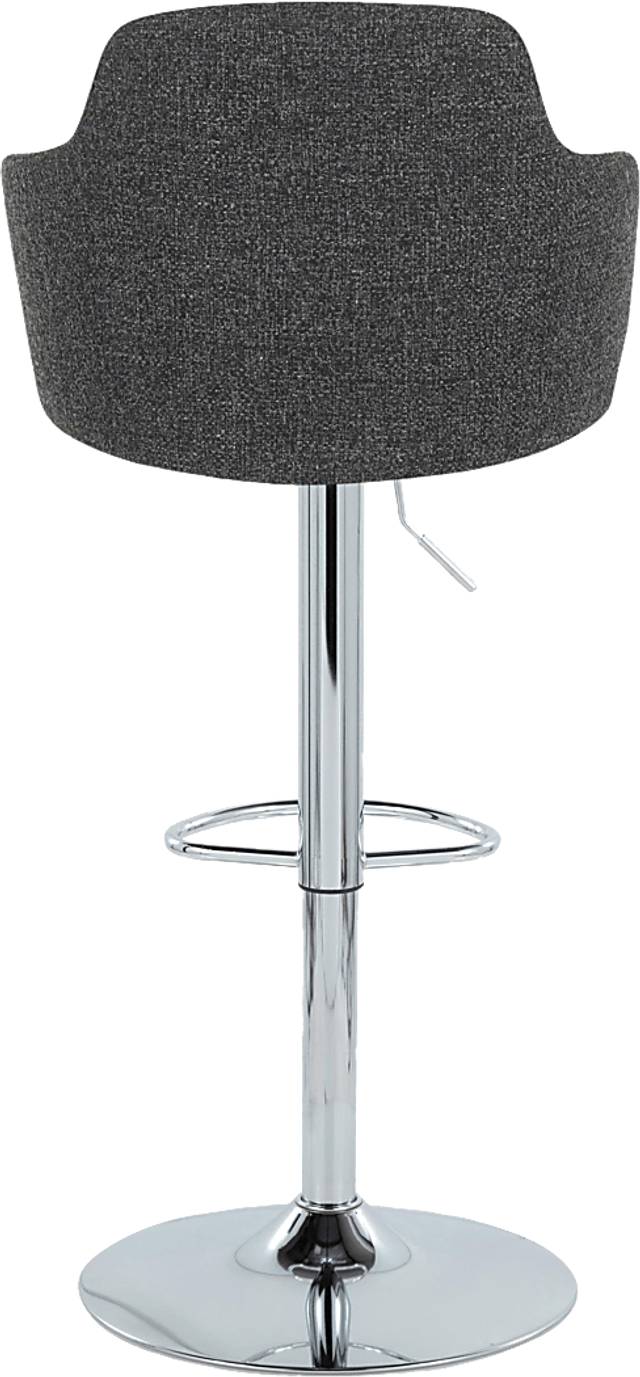 Vitadale II Dark Gray Adjustable Barstool, Set of 2 - Thumbnail - Image 7