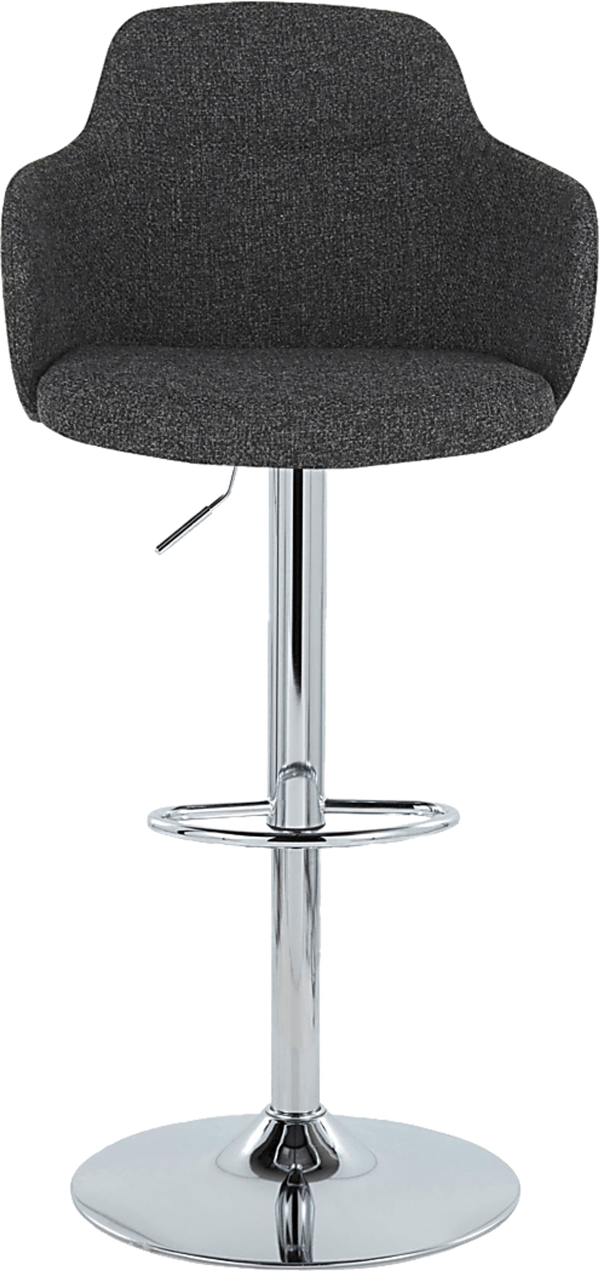 Vitadale II Dark Gray Adjustable Barstool, Set of 2 - Image 8