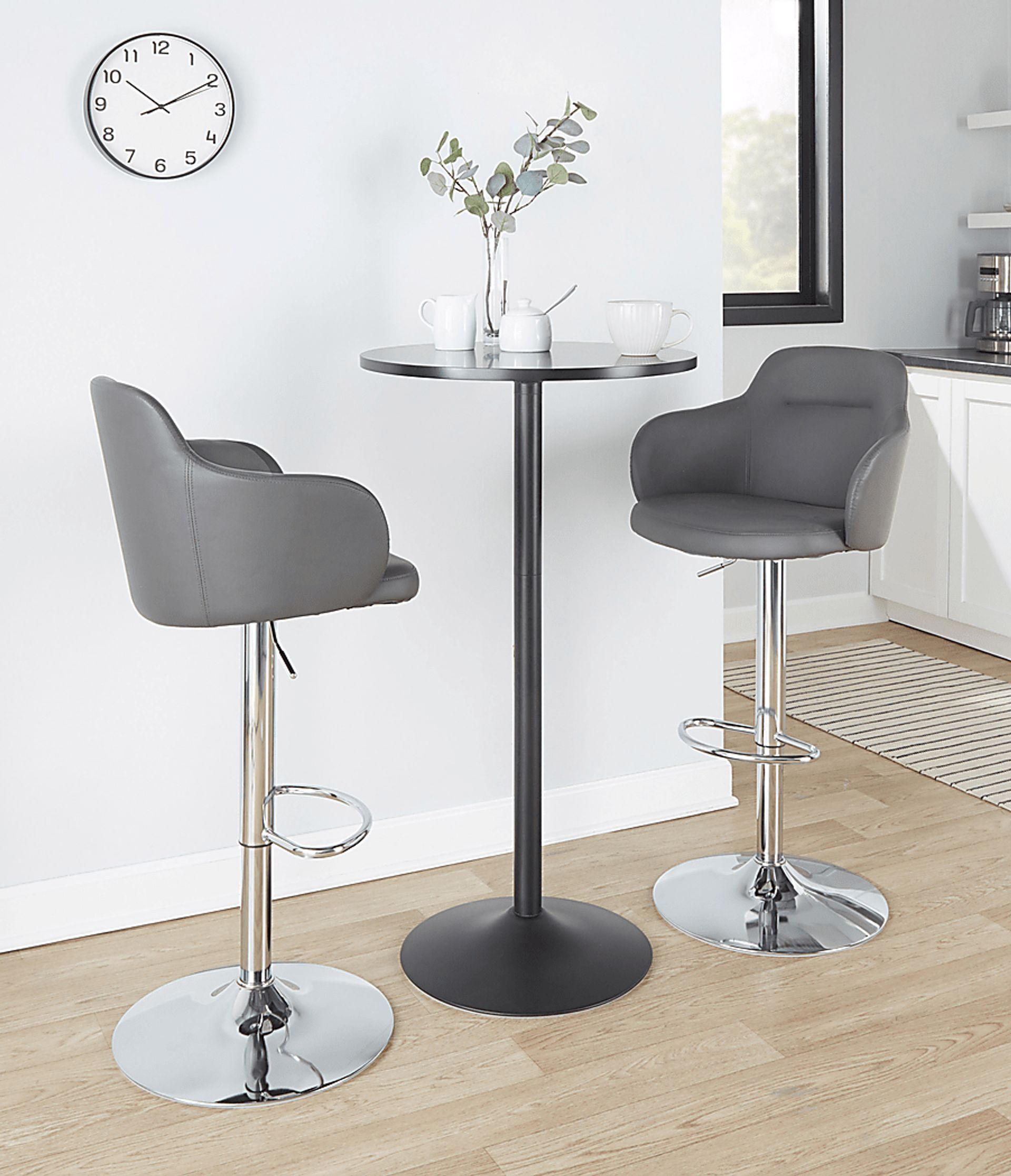 Vitadale II Gray Adjustable Barstool, Set of 2 - Image 3