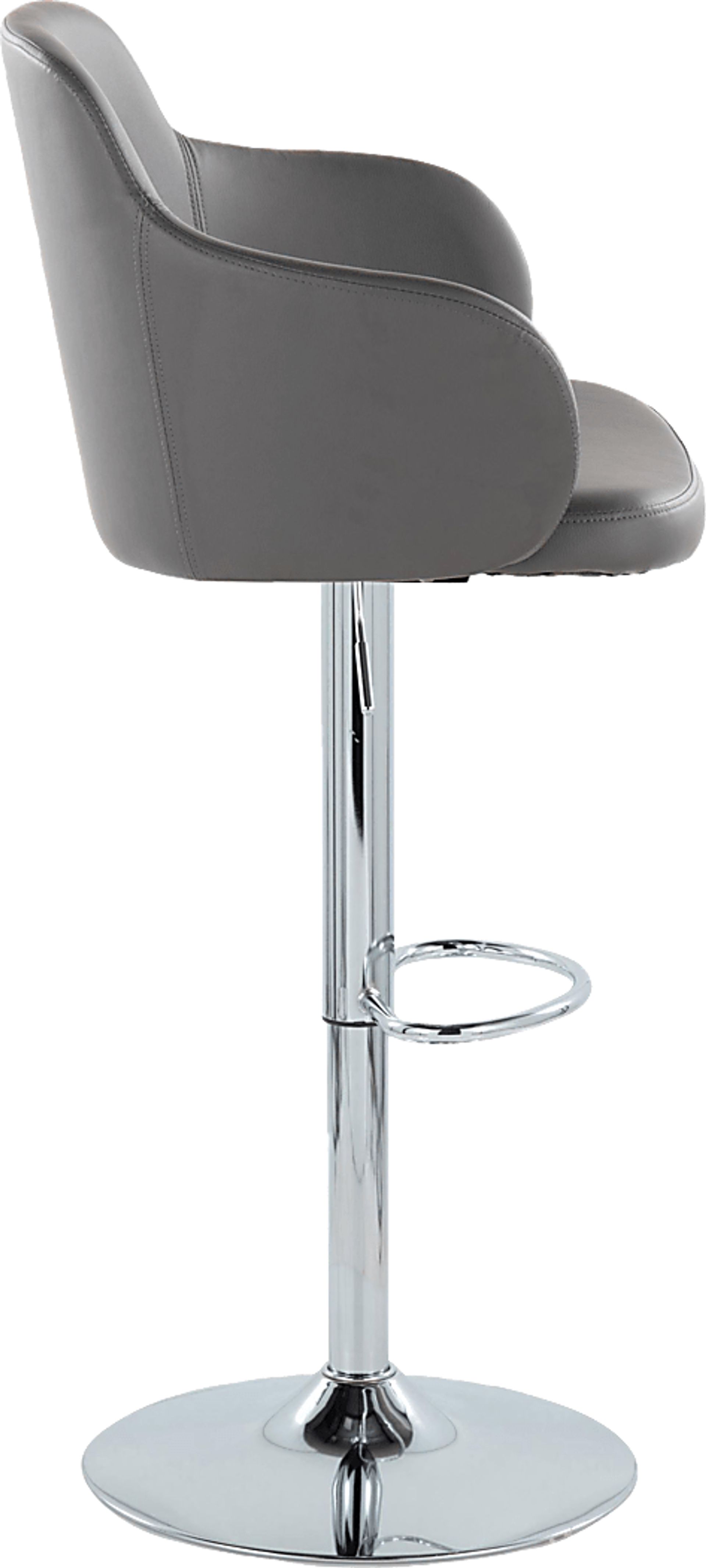 Vitadale II Gray Adjustable Barstool, Set of 2 - Image 4