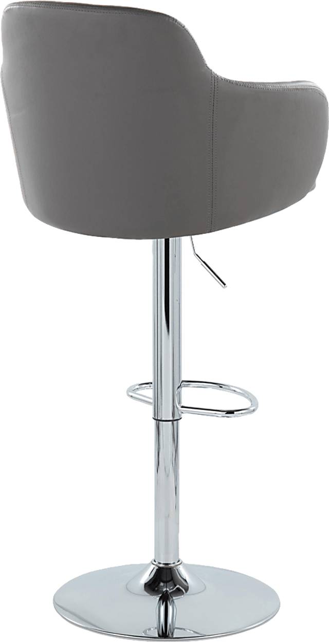 Vitadale II Gray Adjustable Barstool, Set of 2 - Thumbnail - Image 5