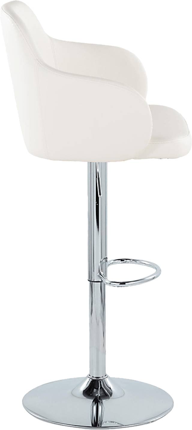 Vitadale II White Adjustable Barstool, Set of 2 - Thumbnail - Image 8