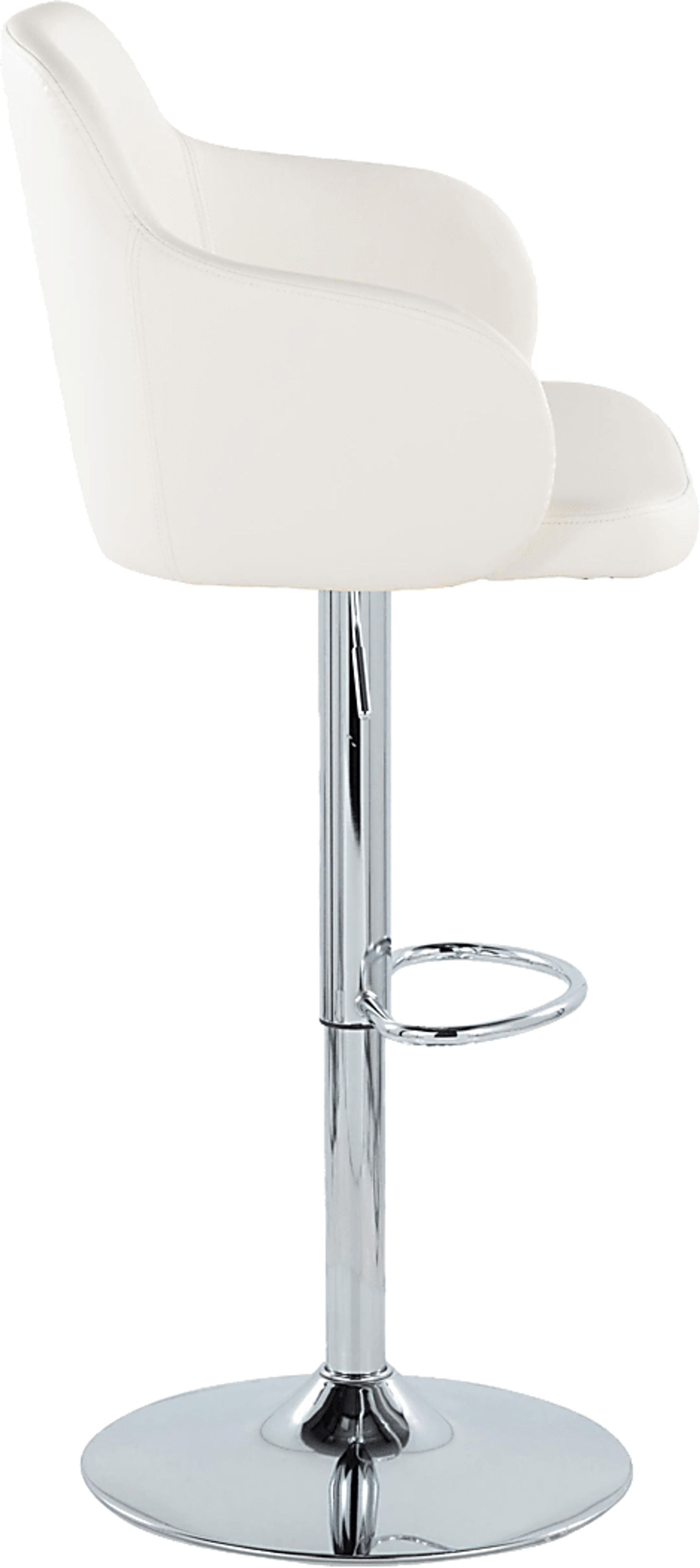 Vitadale II White Adjustable Barstool, Set of 2 - Image 8