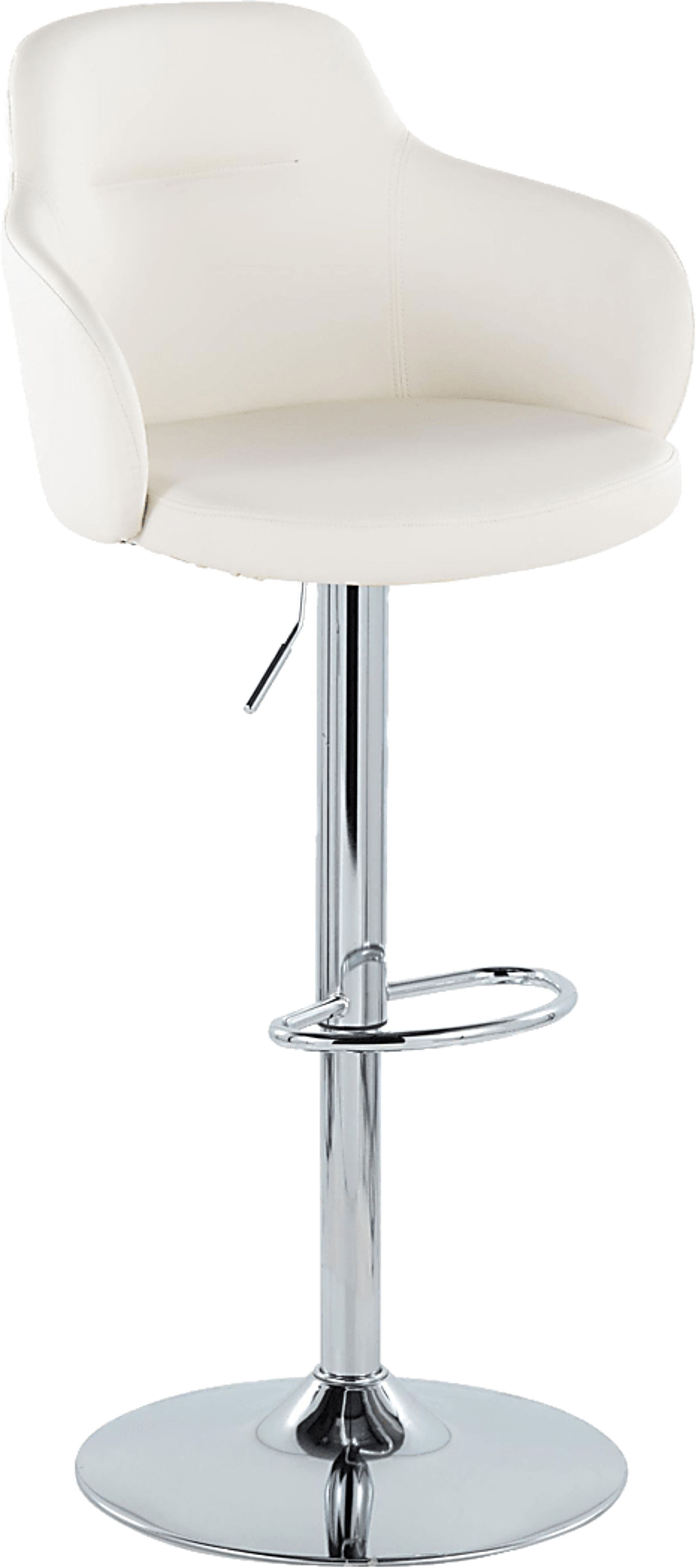 Vitadale II White Adjustable Barstool, Set of 2 - Image 9