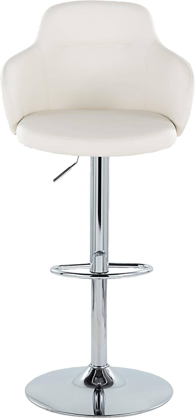 Vitadale II White Adjustable Barstool, Set of 2 - Thumbnail - Image 10