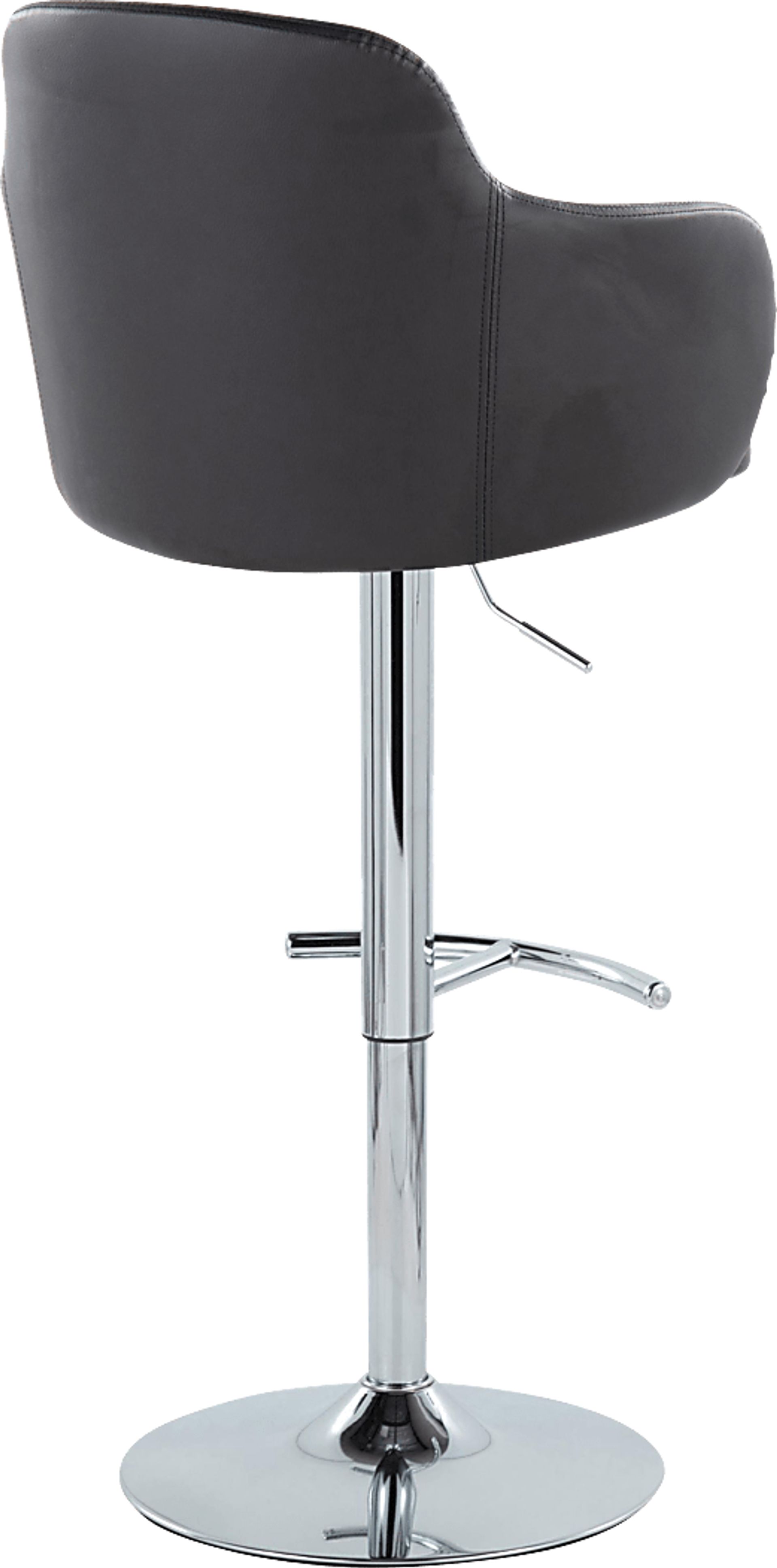 Vitadale IV Black Adjustable Swivel Barstool, Set of 2 - Image 6
