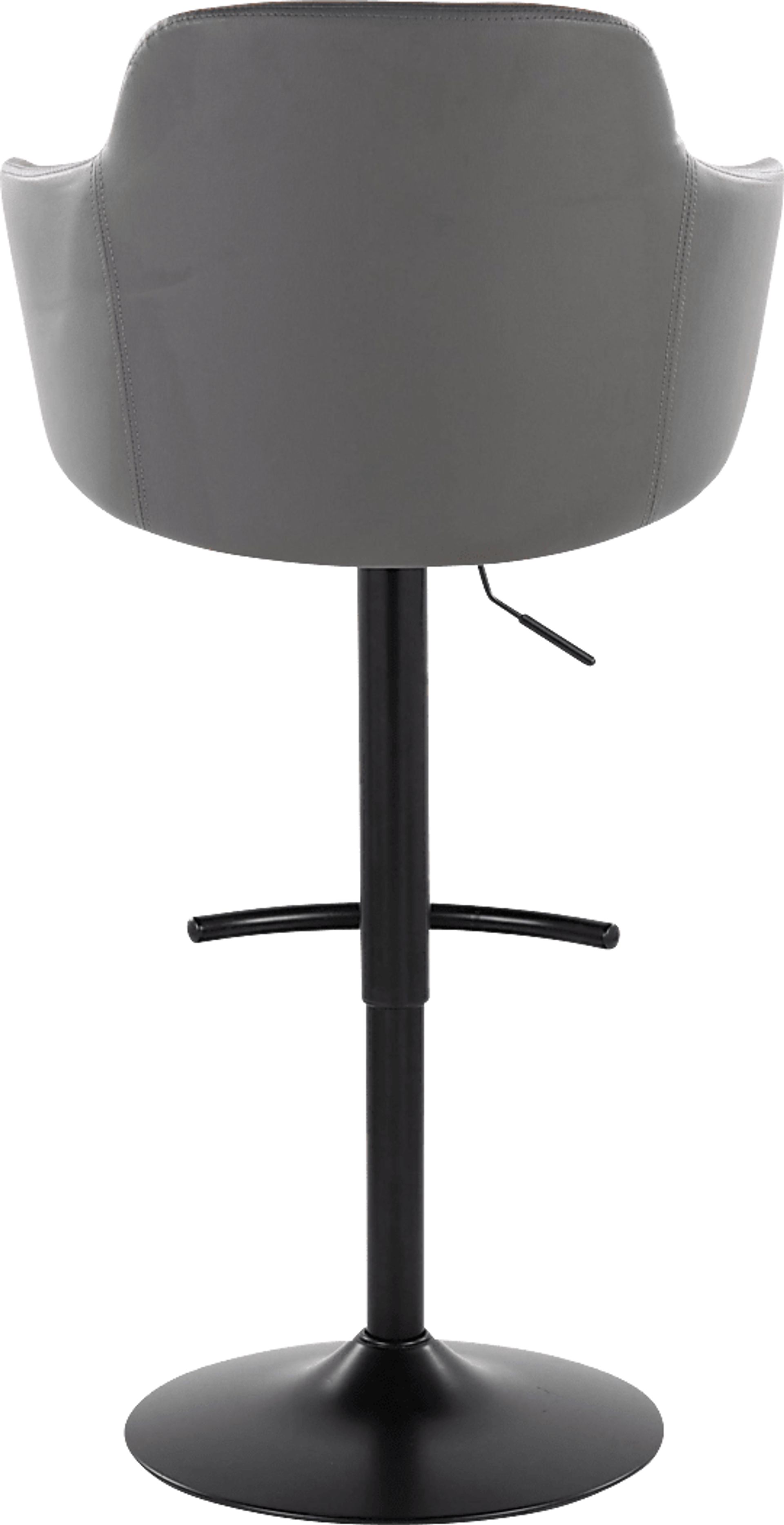 Vitadale VI Gray Adjustable Swivel Barstool, Set of 2 - Image 5