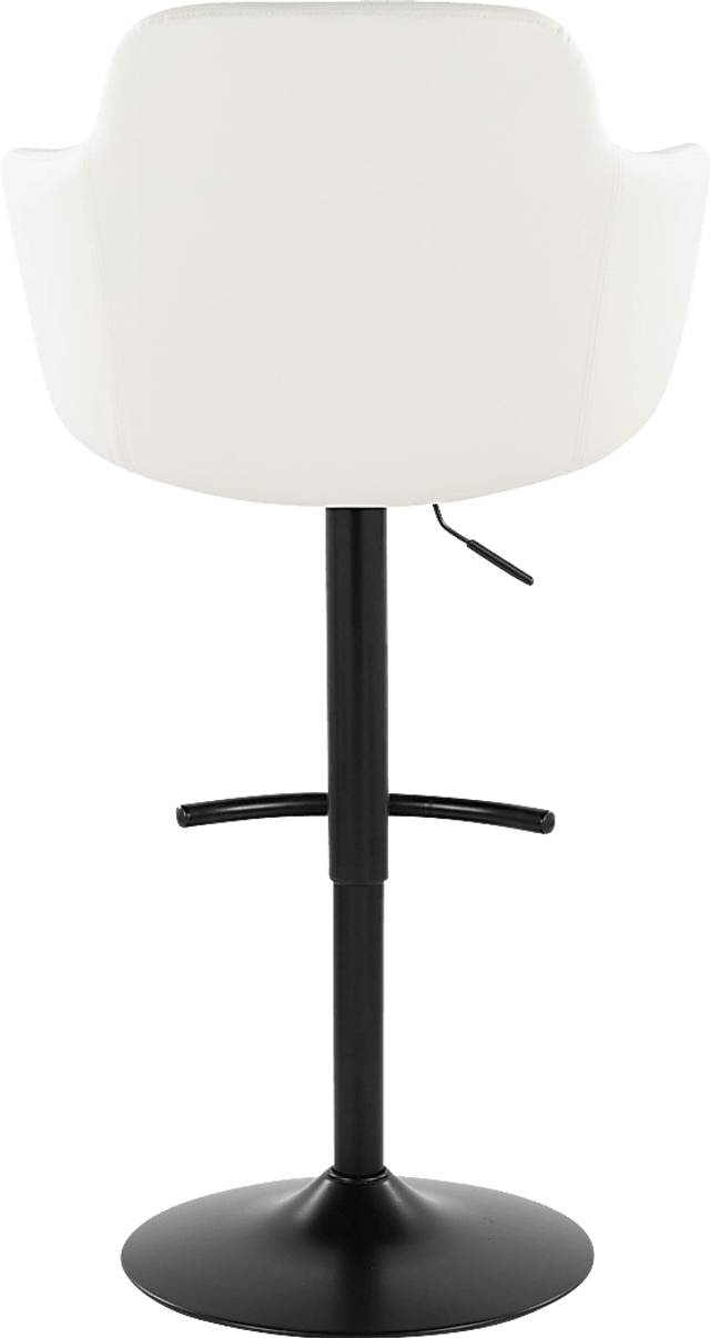 Vitadale VI White Adjustable Swivel Barstool, Set of 2 - Thumbnail - Image 5