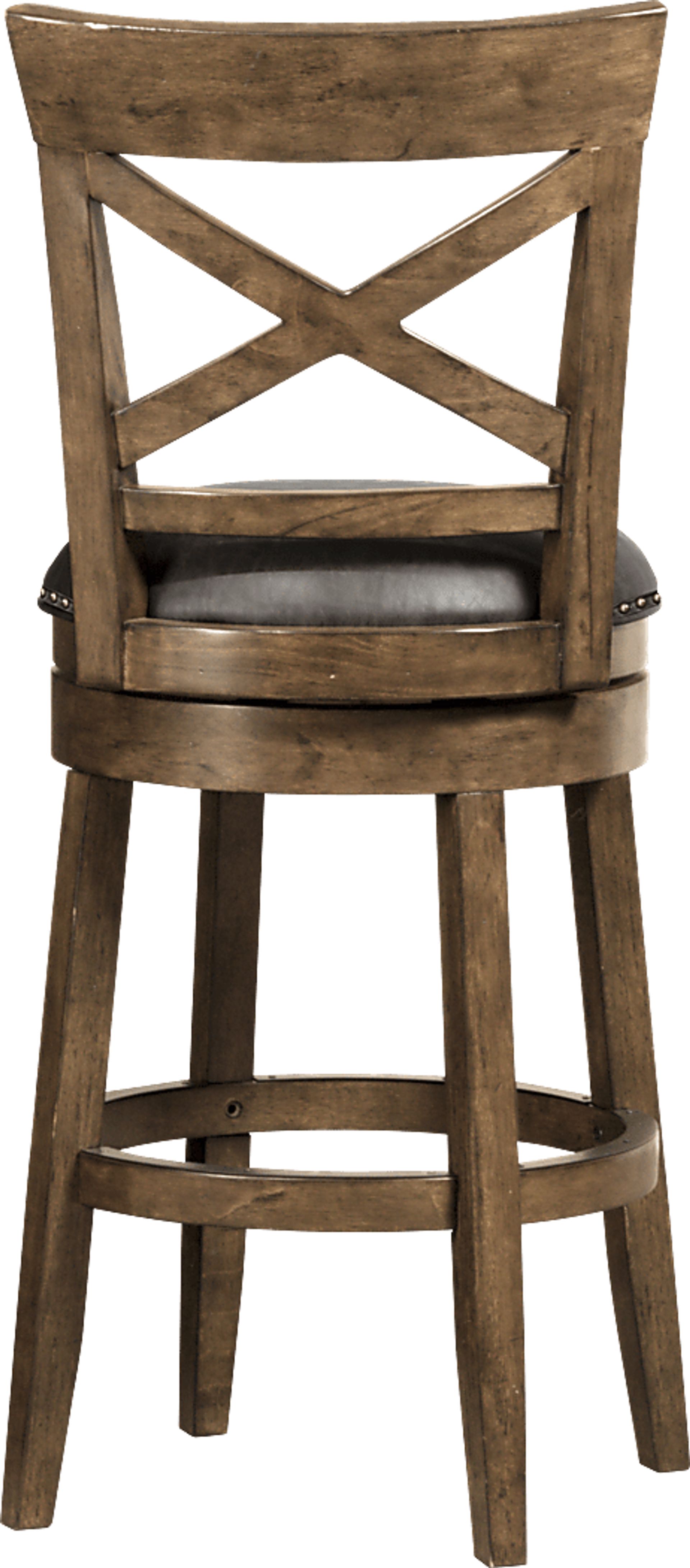 Vitellius Brown Swivel Counter Height Stool - Image 5