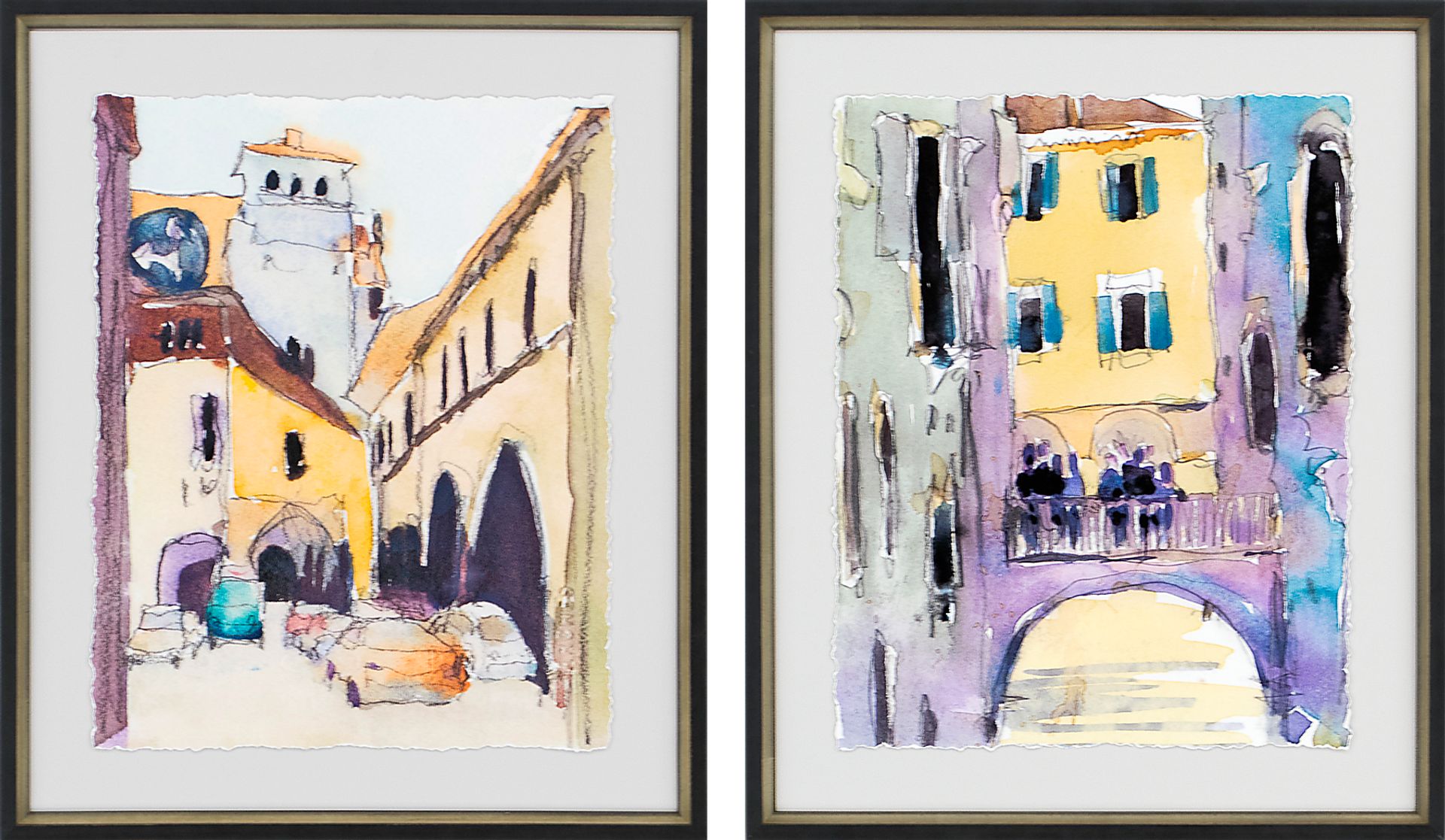 Viticole I Beige Set of 2 Artwork - Image 1