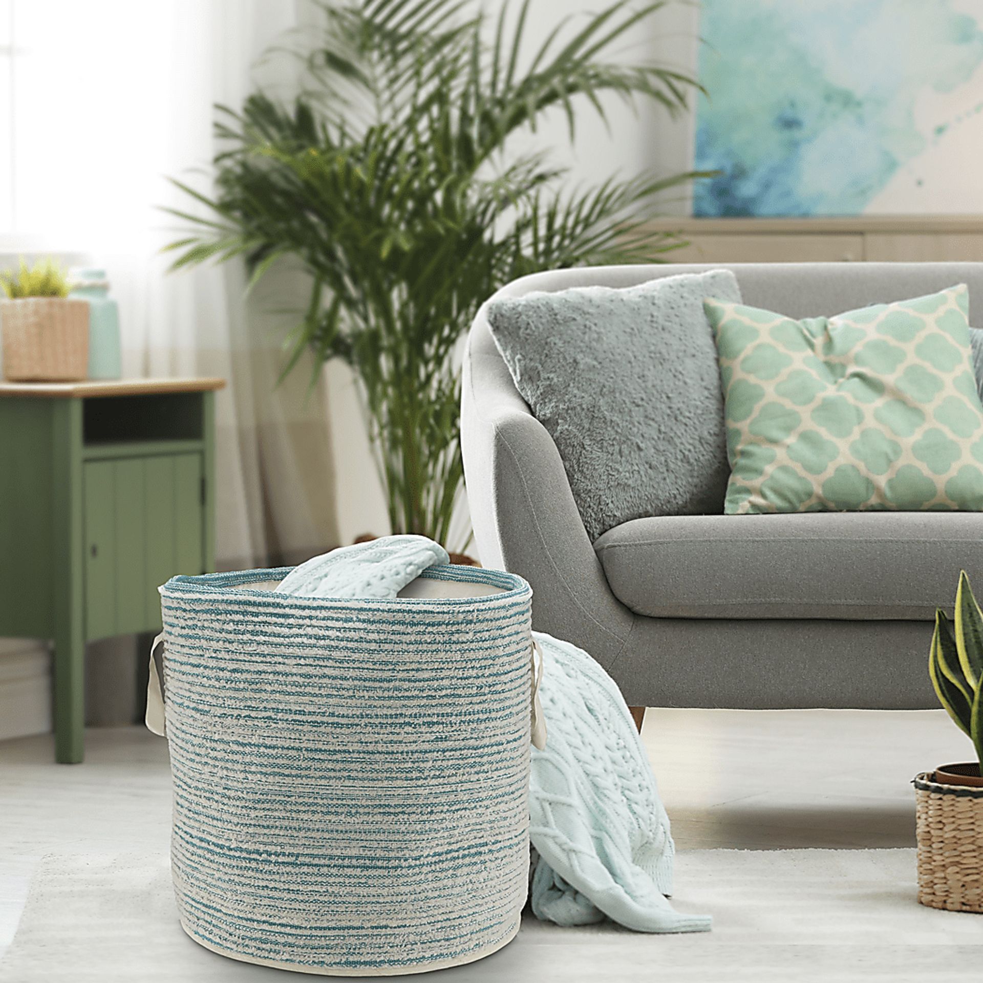 Vixiz Aqua/White Basket - Image 2