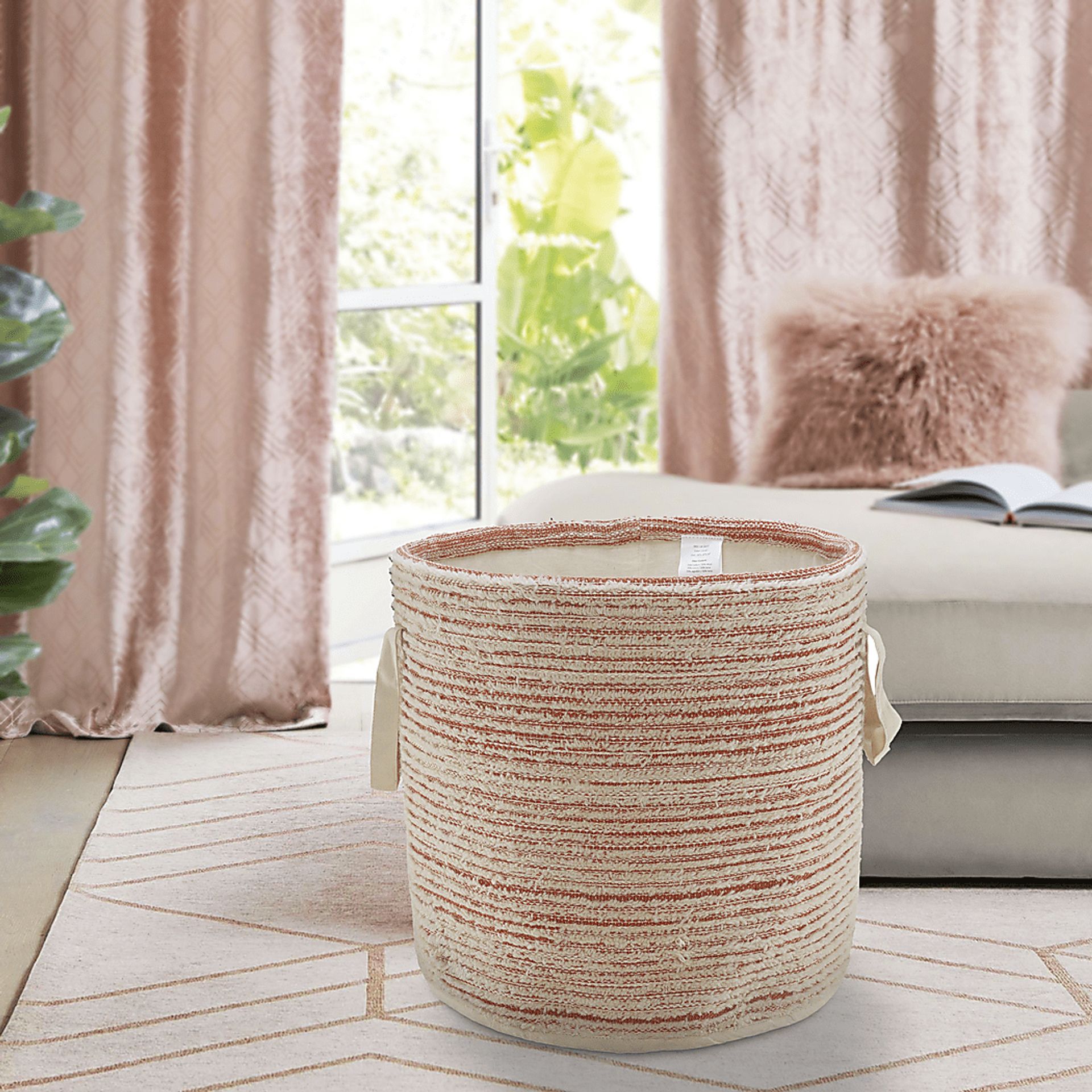 Vixiz Coral/White Basket - Image 3