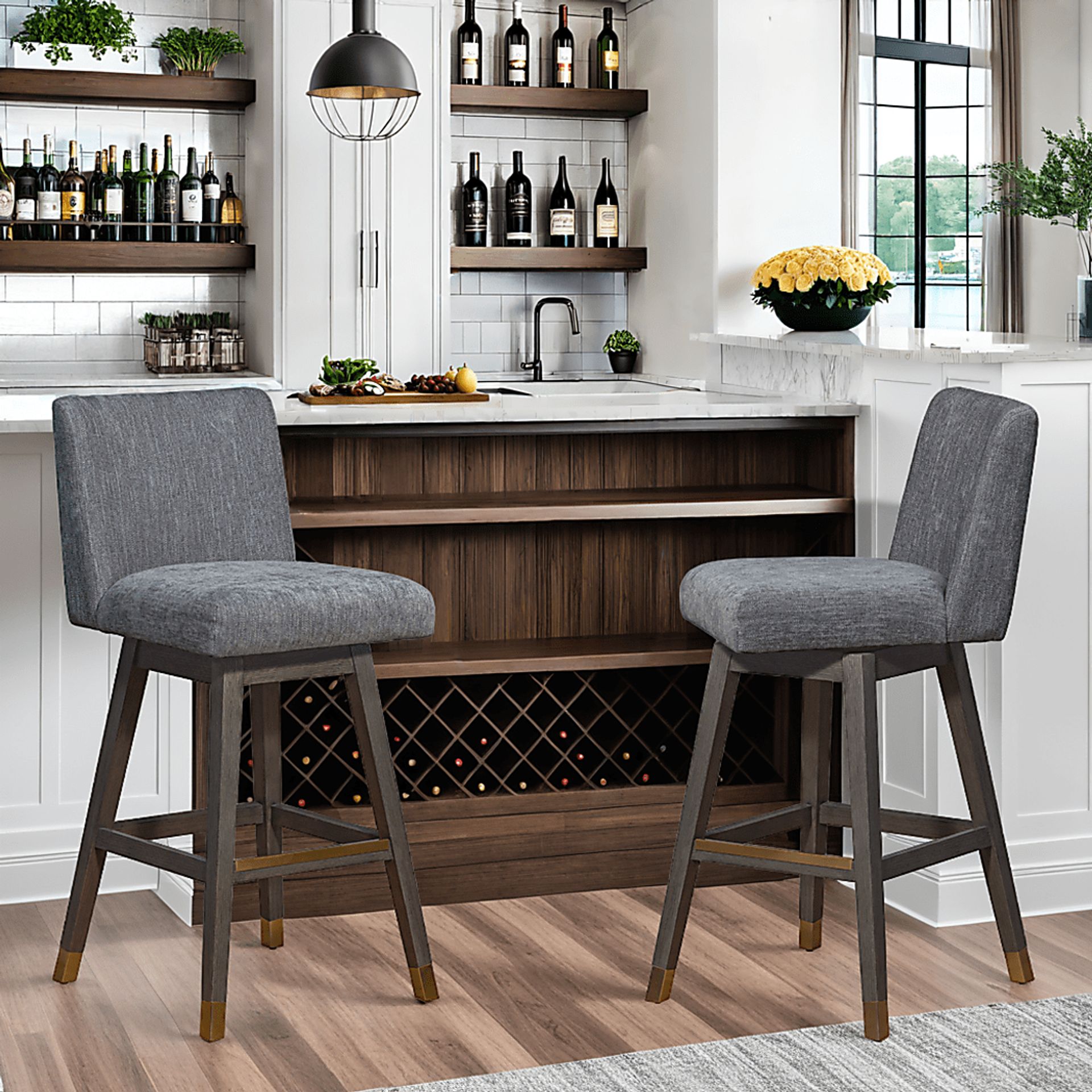 Voidsys I Gray Barstool - Image 2