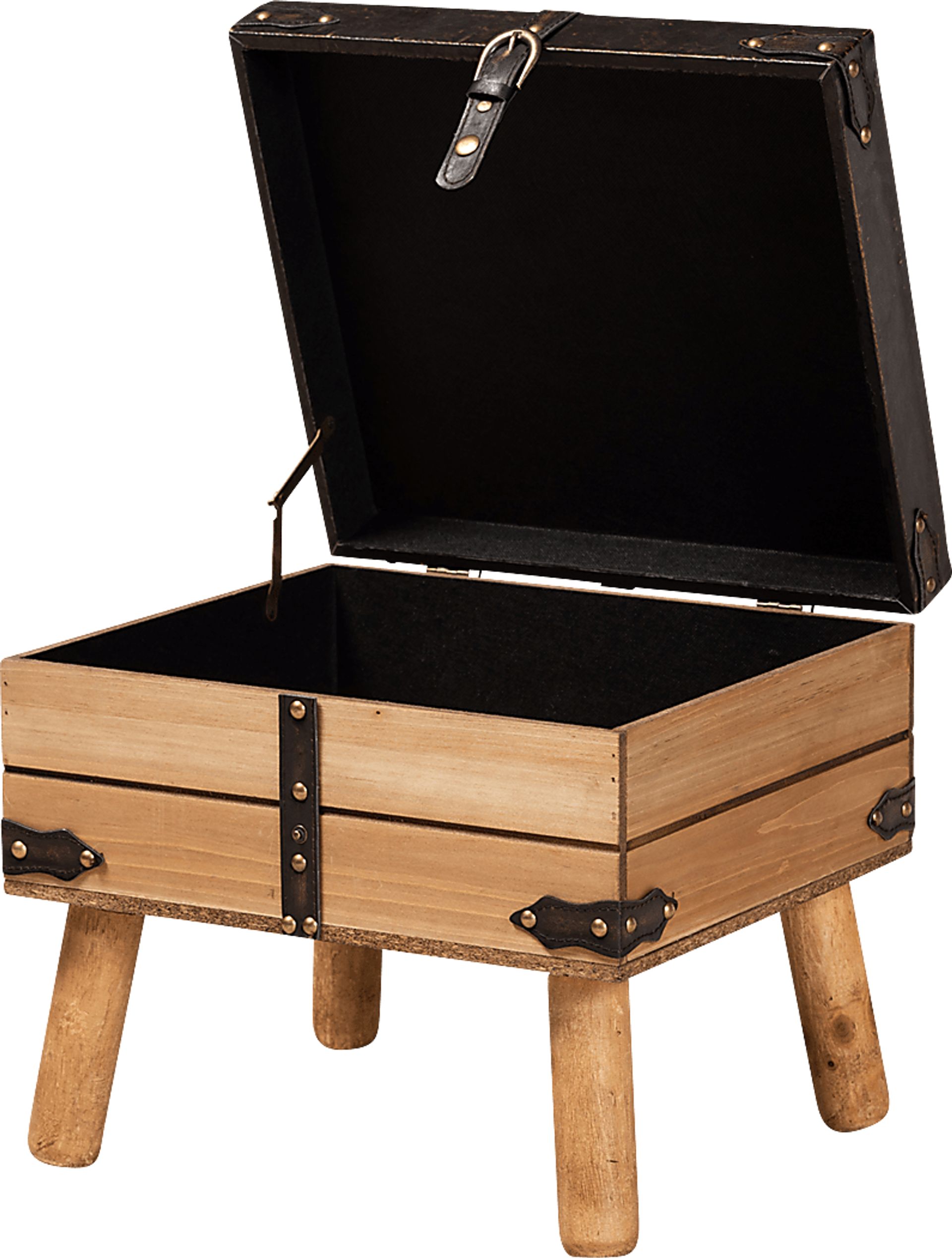 Voisin Brown Storage Ottoman - Image 2