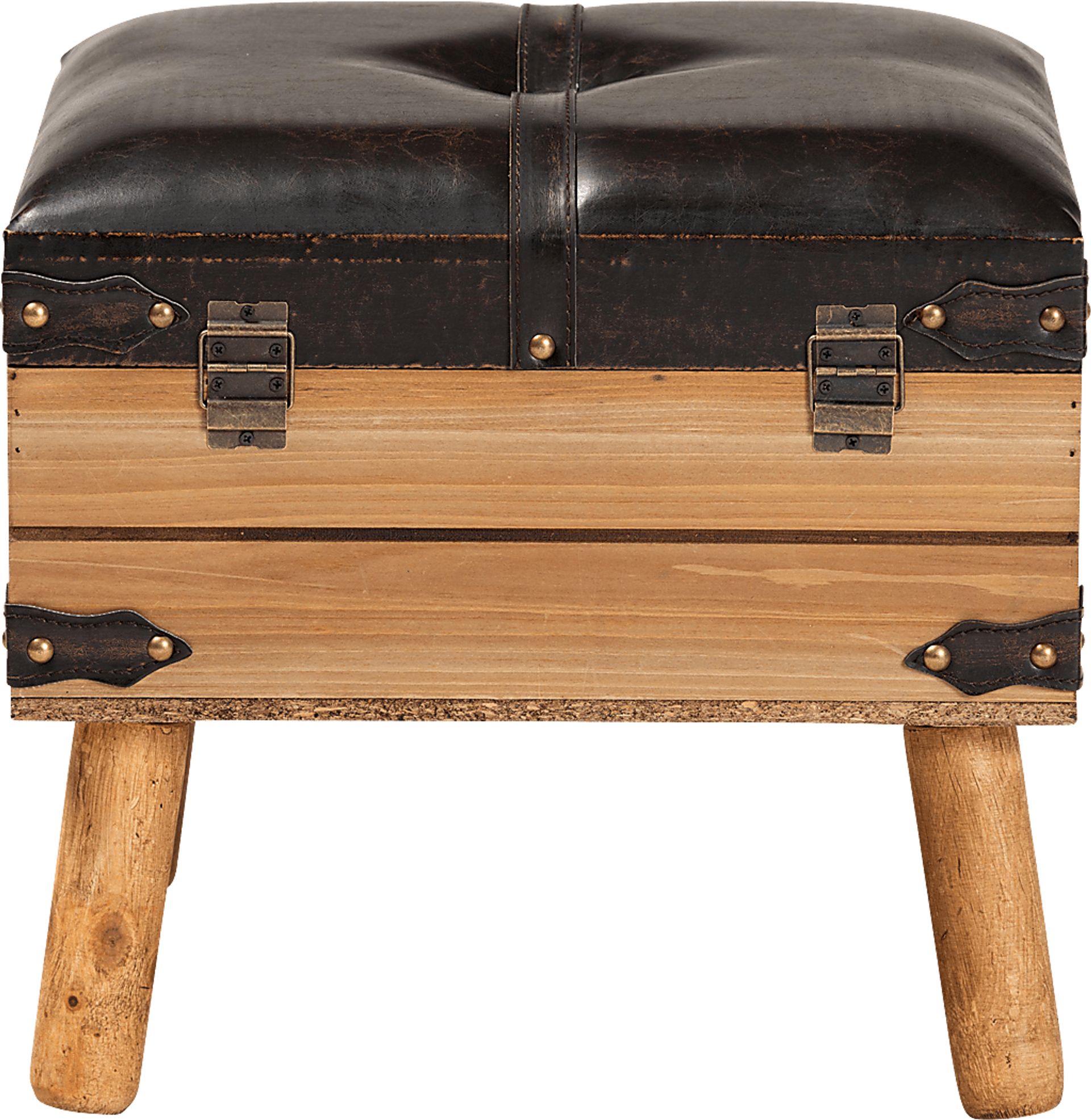 Voisin Brown Storage Ottoman - Image 5