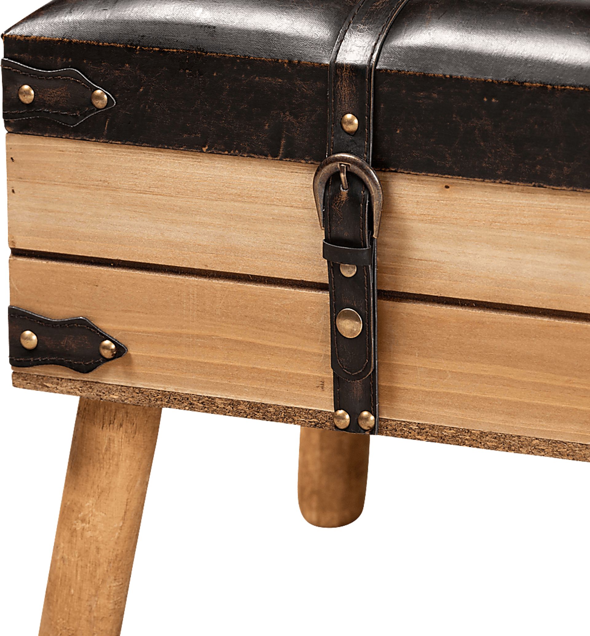 Voisin Brown Storage Ottoman - Image 6
