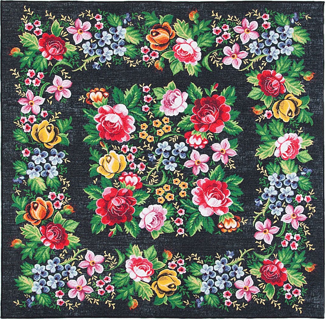 Vokori Multi 6'7 x 6'7 Square Rug