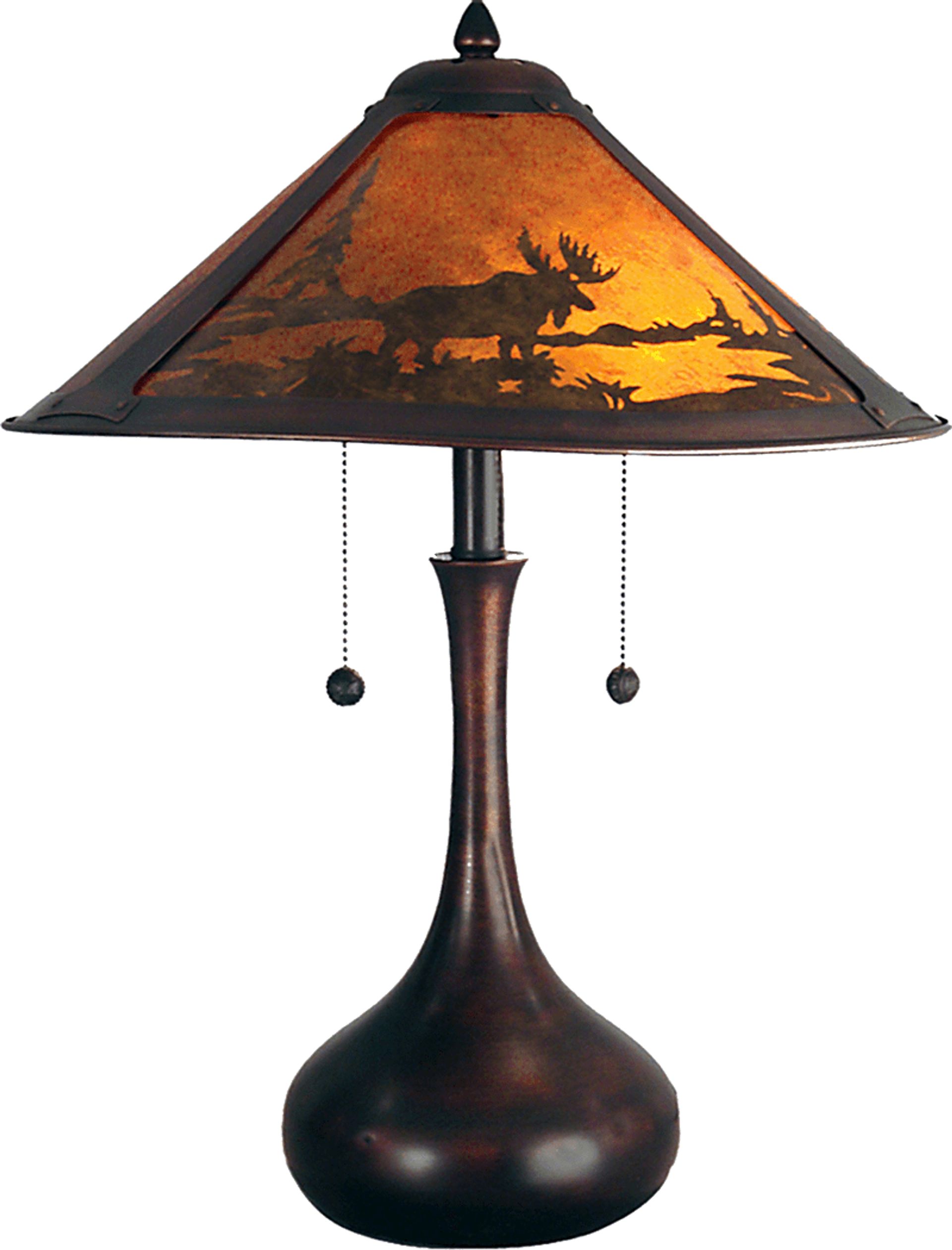 Volco Bend Amber Lamp - Image 1