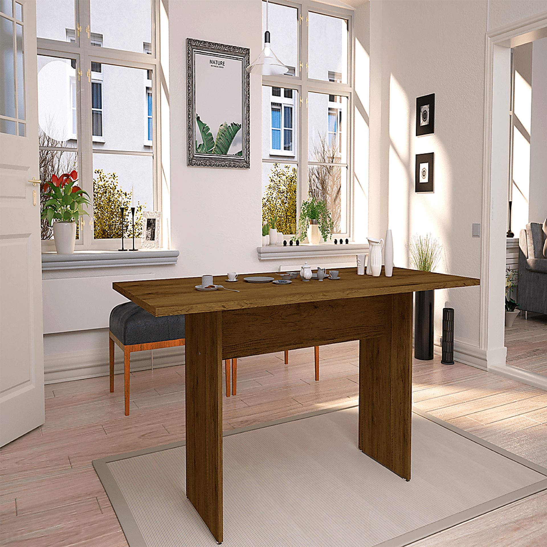 Volco Brown Dining Table - Image 2