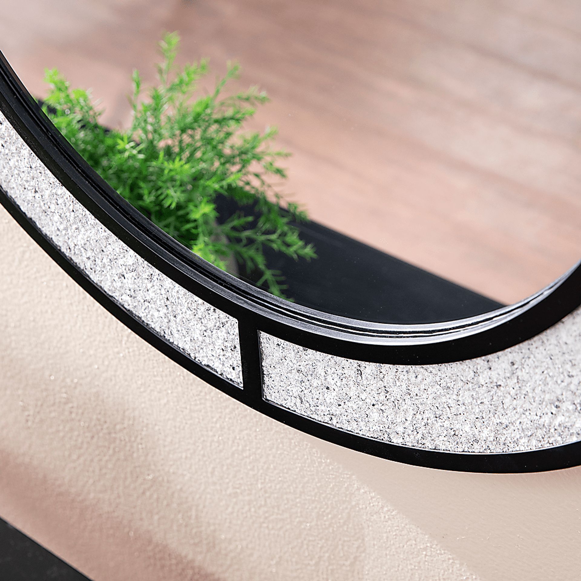 Volpaire Gray Wall Mirror - Image 3