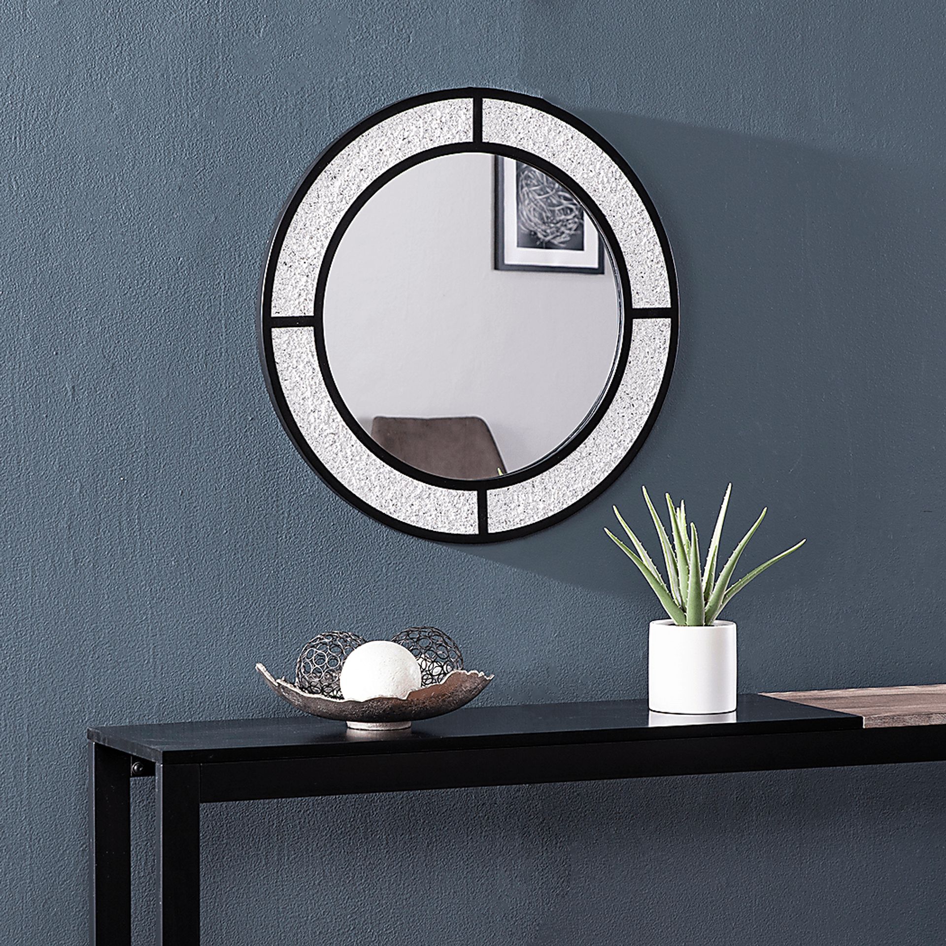 Volpaire Gray Wall Mirror - Image 4