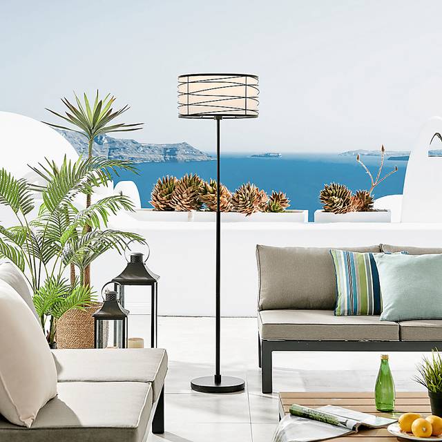 Volusia Gate Black Outdoor Floor Lamp - Thumbnail - Image 2