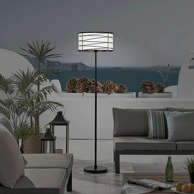 Volusia Gate Black Outdoor Floor Lamp - Thumbnail - Image 3