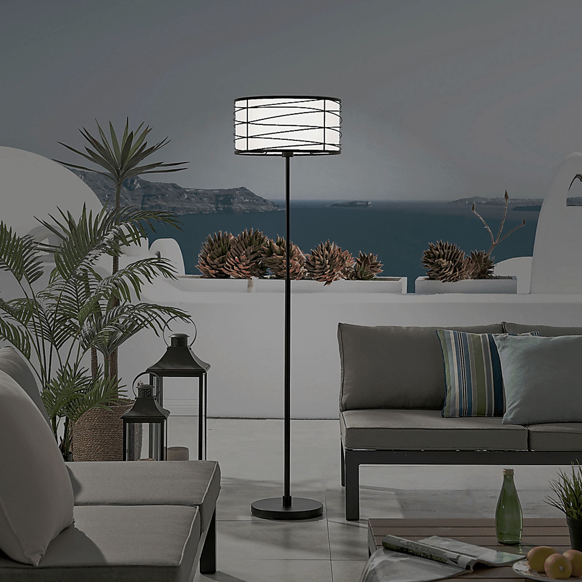 Volusia Gate Black Outdoor Floor Lamp - Image 3