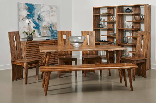 Vondales Brown Bench - Thumbnail - Image 2