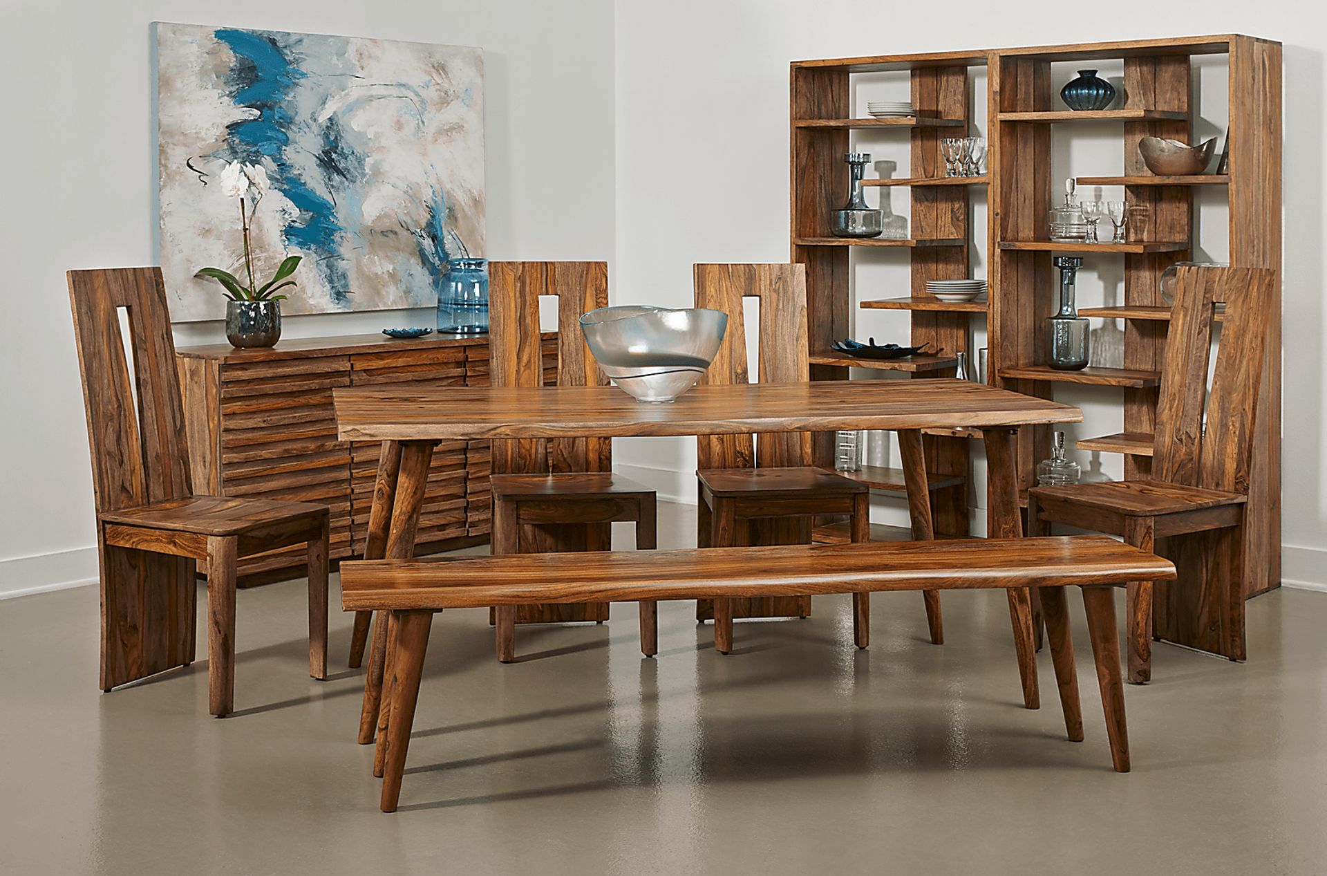 Vondales Brown Bench - Image 2