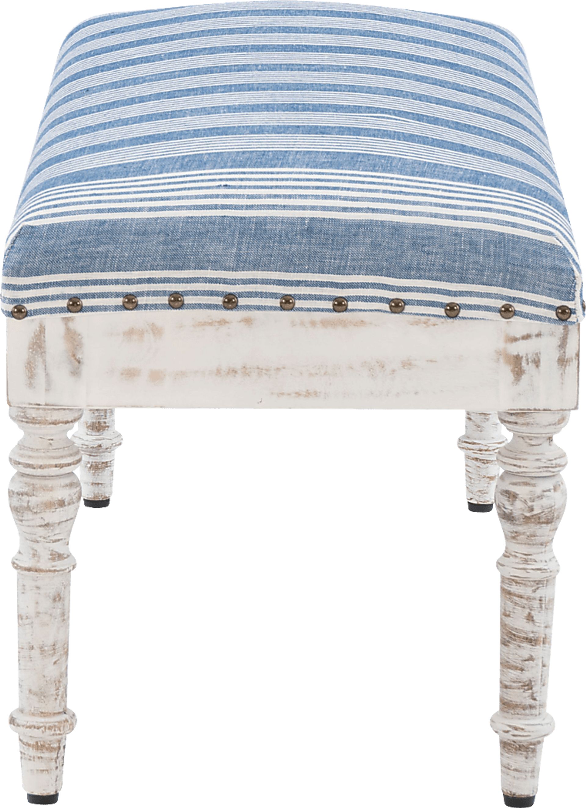 Vontue II White/Blue Bench - Image 5