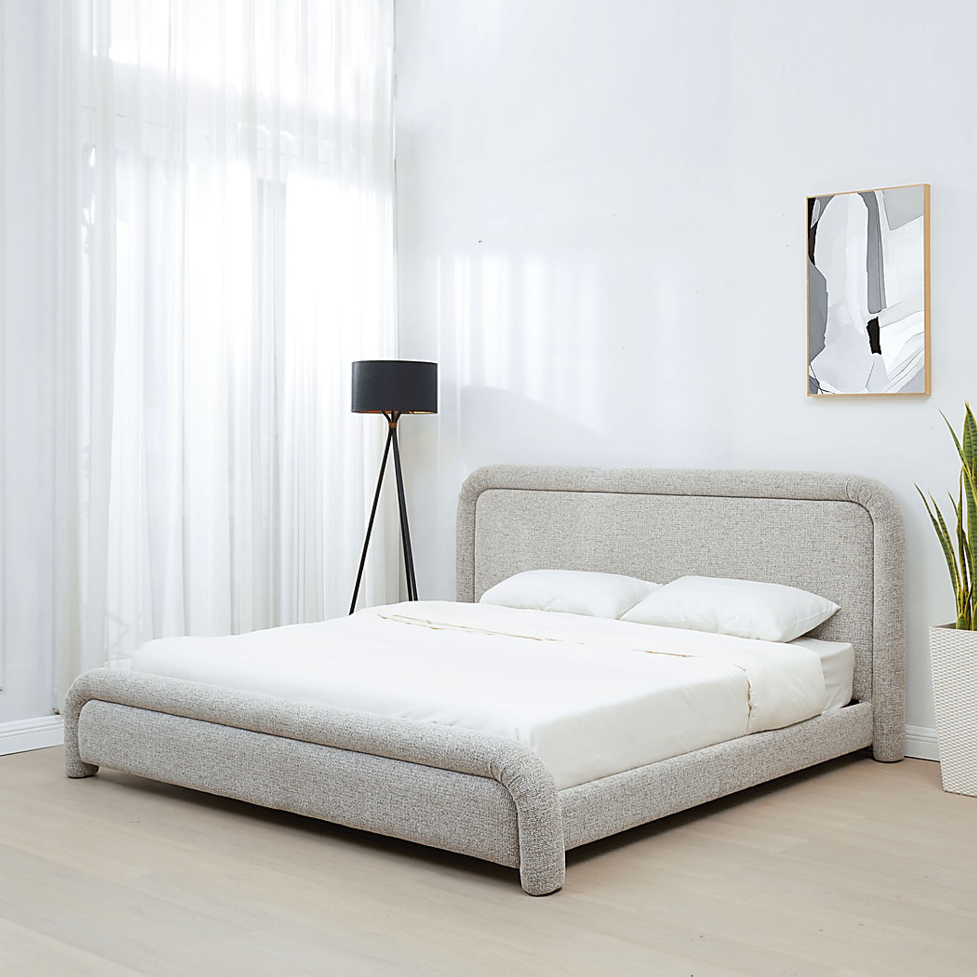 Vorel Beige Queen Bed - Image 2
