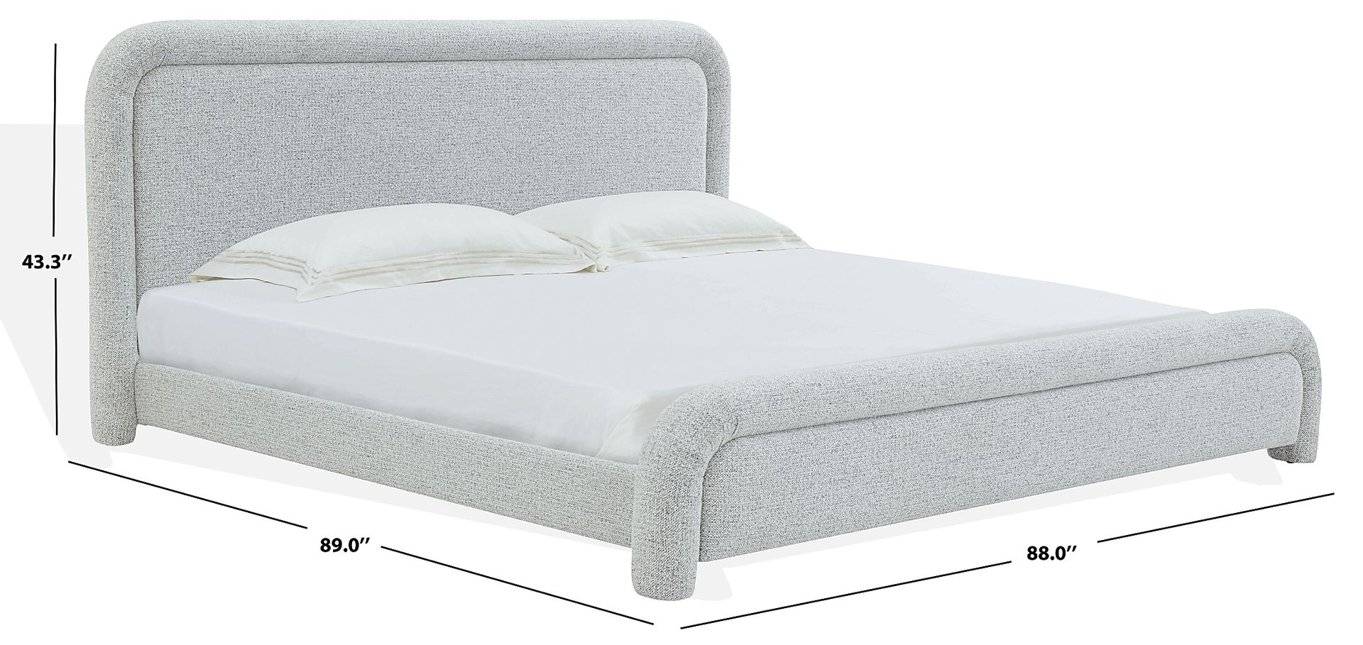 Vorel Gray King Bed - Image 5