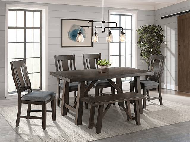 Vortexrover Gray Dining Bench - Thumbnail - Image 2